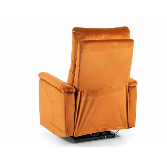 Fotoliu cu Recliner Si Masaj, Selle 129M, 76x94-160x96 cm, Catifea, Scortisoara picture - 2