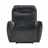 Fotoliu cu Recliner Spencer 1R, 95x99x100 cm, Stofa, Gri Inchis picture - 2