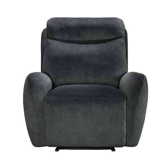 Fotoliu cu Recliner Spencer 1R, 95x99x100 cm, Stofa, Gri Inchis picture - 2
