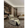 Fotoliu cu Recliner Vegas, 78x94x100 cm, Stofa, Beige picture - 1