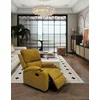 Fotoliu cu Recliner Vegas, 78x94x100 cm, Stofa, Galben picture - 1
