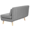 Fotoliu Dublu Extensibil Rondera, 117x84x81 cm, Stofa Brego 07, Gri picture - 11
