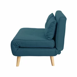 Fotoliu Dublu Extensibil Rondera, 117x84x81 cm, Stofa Brego 86, Albastru