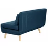 Fotoliu Dublu Extensibil Rondera, 117x84x81 cm, Stofa Brego 86, Albastru picture - 9