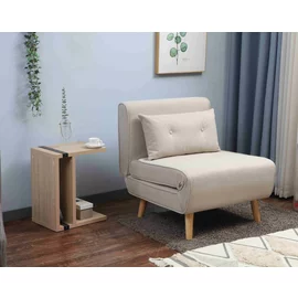 Fotoliu Extensibil Rondera, 76.5x84x81 cm, Stofa Brego 22, Beige