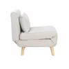 Fotoliu Extensibil Rondera, 76.5x84x81 cm, Stofa Brego 22, Beige picture - 2
