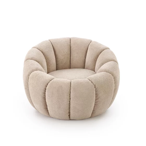 Fotoliu Heja 100, 90x95x60 h cm, Stofa, Beige picture - 3