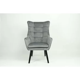 Fotoliu Lolly, 69x79x95 cm, Stofa, Gri