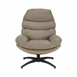 Fotoliu Rotativ Chavez  78.5x92.5x100 cm, Stofa beige