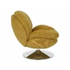 Fotoliu Rotativ Selle 141,  77x87x93 cm, Stofa, Galben Curry picture - 4