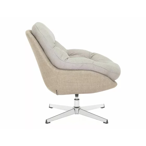 Fotoliu Rotativ Selle 155,  75x90x87 cm, Stofa Gray-Beige picture - 3