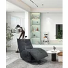 Fotoliu Seger cu Recliner, Balansoar si Suport Telefon, 86x104x100 cm, Stofa, Gri Inchis picture - 1