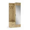 Garderoba Herne 102, 100x45x203 H cm, Pal Melaminat, Stejar Auriu picture - 1