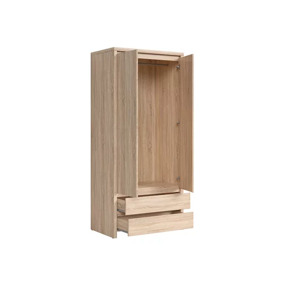 Dulap Kaspian SZF2D2S, 90x55.5x200.5 h cm, Pal Melaminat picture - 4