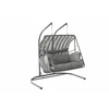 Leagan de Exterior, Gradina/Terasa, Makrome - 150x90x120 Cm, Gri picture - 1