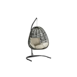 Leagan de Exterior, Gradina/Terasa, Pino - 115x110x196 Cm, Gri/Crem