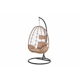 Leagan de Exterior/Gradina - Alicia, 105x105x196 cm, Metal/Ratan Sintetic, Beige