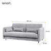Lenart BED CONCEPT - Ansamblu Pat rabatabil de perete vertical cu mecanism pneumatic 180x200 +2 dulapuri si Canapea picture - 4
