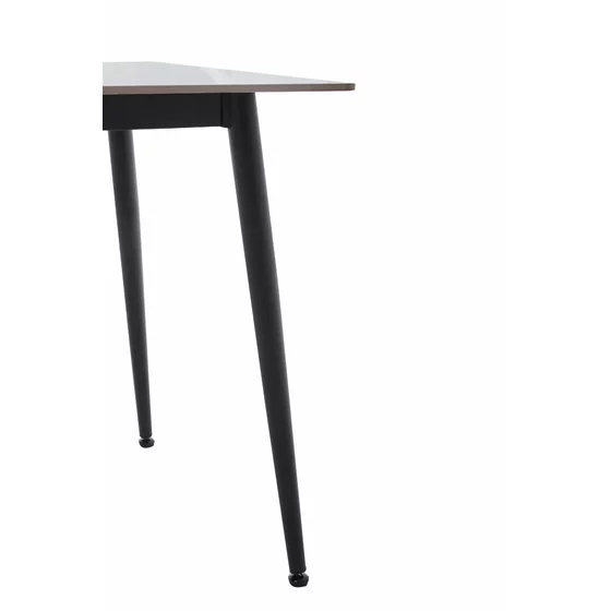 Masa Agne, 120x80x76 cm, Metal/Ceramica, Negru/Alb Marmura picture - 5