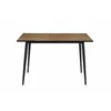 Masa Agne, 120x80x76 cm, Metal/MDF, Negru/Stejar picture - 2