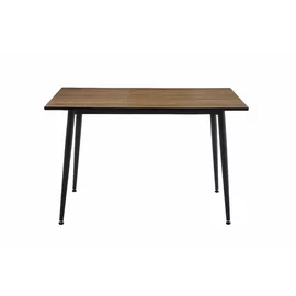 Masa Agne, 120x80x76 cm, Metal/MDF, Negru/Stejar