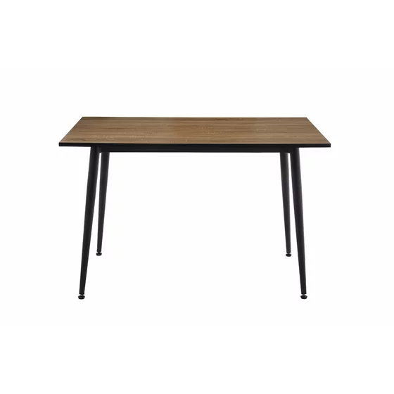 Masa Agne, 120x80x76 cm, Metal/MDF, Negru/Stejar picture - 2