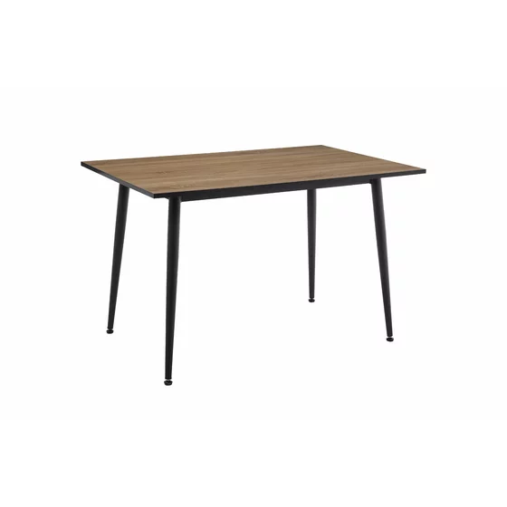 Masa Agne, 120x80x76 cm, Metal/MDF, Negru/Stejar picture - 3