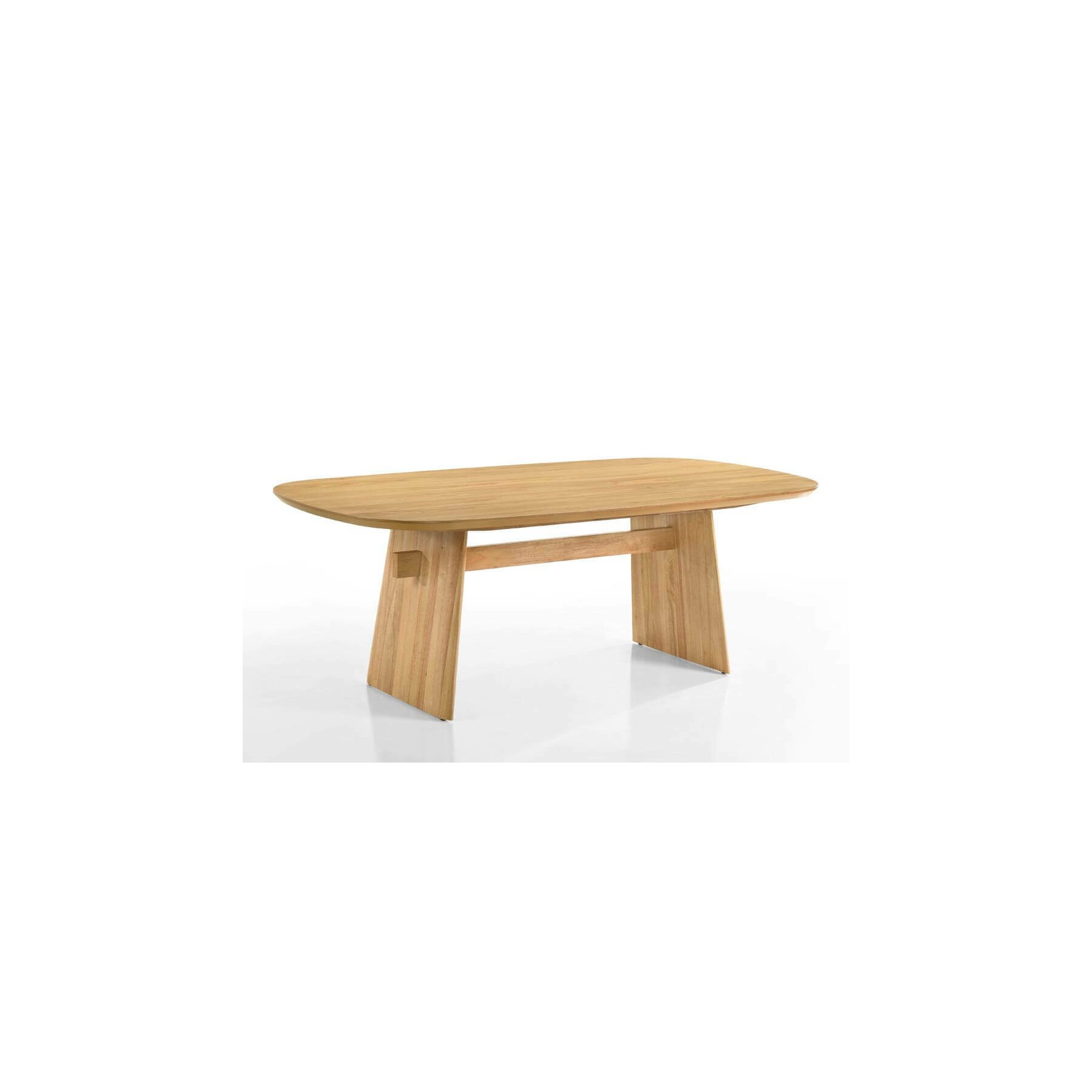 Masa Avoca, 210x110x76 cm, Lemn/MDF/Furnir, Natur - Kalenda