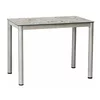 Masa Damar Gri, 80x60x75 cm, Metal/Sticla - Gri picture - 1