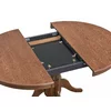 Masa Extensibila Caviaso, 120-160x120x76 cm, Lemn + Furnir, Nuc picture - 3