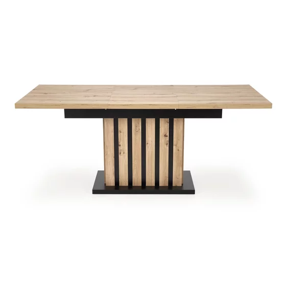 Masa Extensibila HAGEN 160, 160-210x90x76 cm, Stejar Artisan/Negru picture - 2
