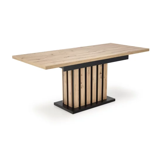 Masa Extensibila HAGEN 160, 160-210x90x76 cm, Stejar Artisan/Negru picture - 6