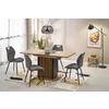 Masa Extensibila HAGEN 25001, 120-158x77x77 cm, Stejar Artian/Negru picture - 1