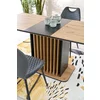 Masa Extensibila HAGEN 25001, 120-158x77x77 cm, Stejar Artian/Negru picture - 5