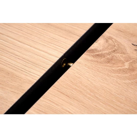 Masa Extensibila HAGEN 25001, 120-158x77x77 cm, Stejar Artian/Negru picture - 8