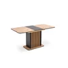 Masa Extensibila HAGEN 25001, 120-158x77x77 cm, Stejar Artian/Negru picture - 4