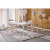 Masa Extensibila Hagen 25006, 160-200-90x76 cm, Lemn/MDF, Alba picture - 2