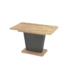 Masa Extensibila Lali, 110-145x68x75 cm, Pal Melaminat, Antracit/Stejar picture - 2