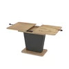 Masa Extensibila Lali, 110-145x68x75 cm, Pal Melaminat, Antracit/Stejar picture - 3