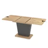 Masa Extensibila Lali, 110-145x68x75 cm, Pal Melaminat, Antracit/Stejar picture - 7