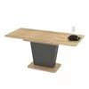 Masa Extensibila Lali, 110-145x68x75 cm, Pal Melaminat, Antracit/Stejar picture - 1