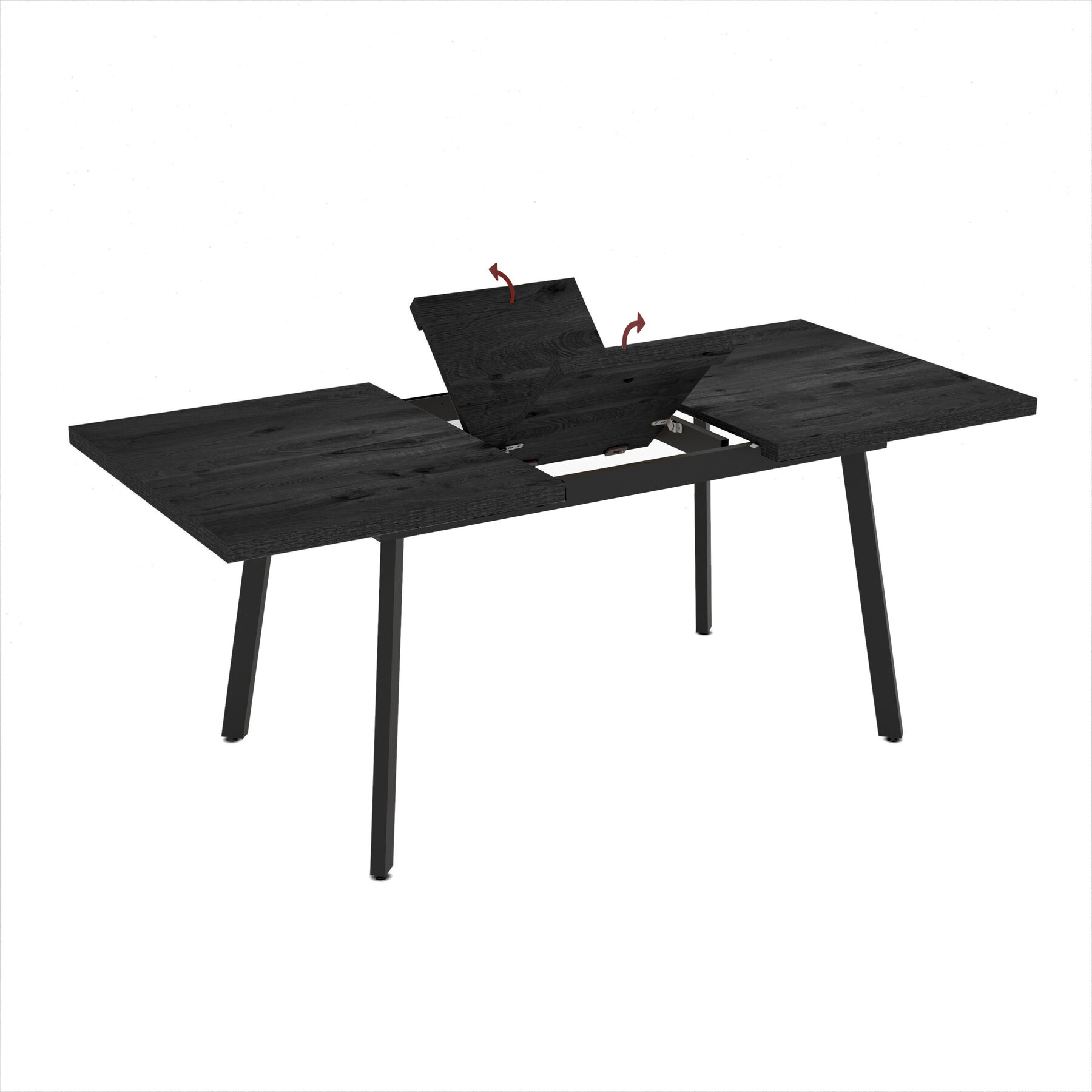 my Masa Extensibila Lini, 138-178x85x76 cm, Pal Melaminat, Negru