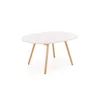Masa Extensibila Reggio, 102-142x102x73 cm, Pal Melaminat/Lemn - Casmir/Stejar Natur picture - 5