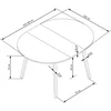 Masa Extensibila Reggio, 102-142x102x73 cm, Pal Melaminat/Lemn - Casmir/Stejar Natur picture - 8