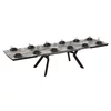 Masa Extensibila Robat Irony Super Mat, 160-210-260-310-360x100x76 cm,  Metal/MDF, Negru - Gri Piatra picture - 1