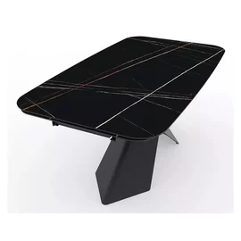 Masa Extensibila Shelby 111 Ceramic, 160-240x95x76 cm, Neagra