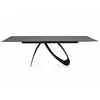 Masa Extensibila Shelby 122 Ceramic, 160-240x90x77 cm, Negru/Gri Deschis - Pietra di Savoia picture - 1