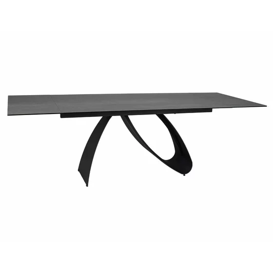 Masa Extensibila Shelby 122 Ceramic, 160-240x90x77 cm, Negru/Gri Deschis - Pietra di Savoia picture - 7