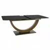 Masa Extensibila Shelby 177, 180-240x100x77 cm, Ossido Bruno/Negru picture - 3