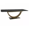 Masa Extensibila Shelby 177, 180-240x100x77 cm, Ossido Bruno/Negru picture - 9
